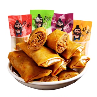 张飞豆干四川特产独立包装五香豆皮豆卷豆腐干小零食好吃解馋香菇