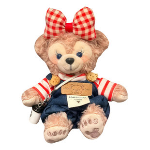 雪莉玫包包挂件毛绒公仔钥匙扣达菲熊玩偶挂饰可爱小熊娃娃送女生