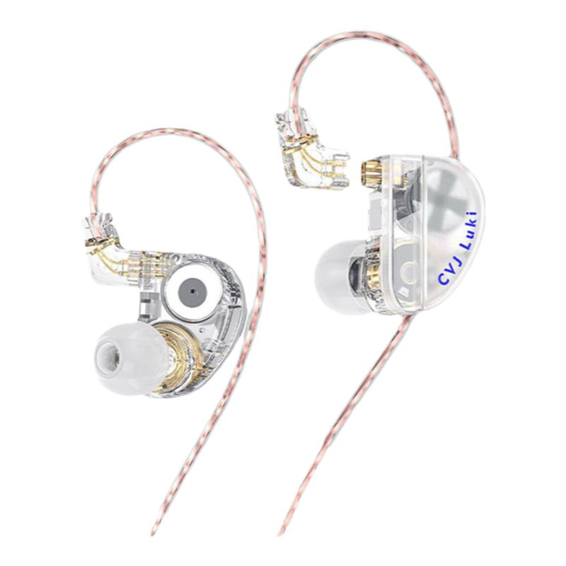 CVJ-Luki露姬双动圈入耳式有线耳机HiFi耳机音乐游戏震动可换线
