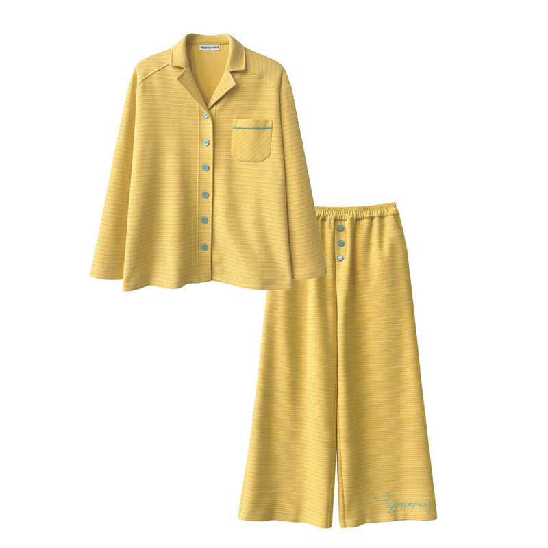 【孙怡同款】条纹暖绒家居服套装