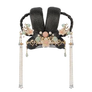 儿童古风汉服假发包女童可爱古装造型盘发发髻舞台表演古典舞头饰