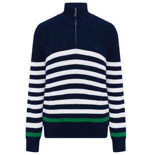 [羊毛]Navigare意大利小帆船冬季新款设计感毛衣长袖女条纹针织衫