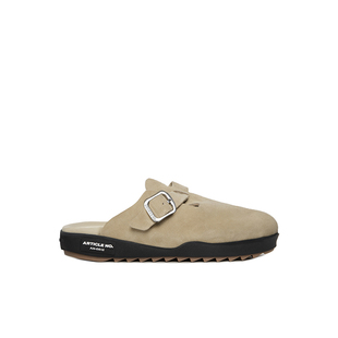 刘雯成毅同款ARTICLE NO.厚底勃肯拖鞋牛皮包头半拖软底复古男女