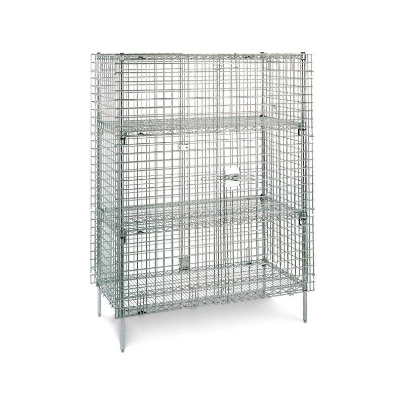 镀铬线网货架不锈钢防静电围网车物流货架周转车防静电四层围网