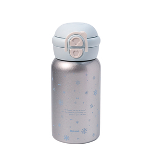 恒度雪花双饮保温杯高颜值不锈钢水杯新款女生便携吸管杯学生杯子