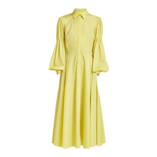 MORDORF泡泡袖收腰a字衬衫连衣裙春季新款气质优雅轻奢高级感