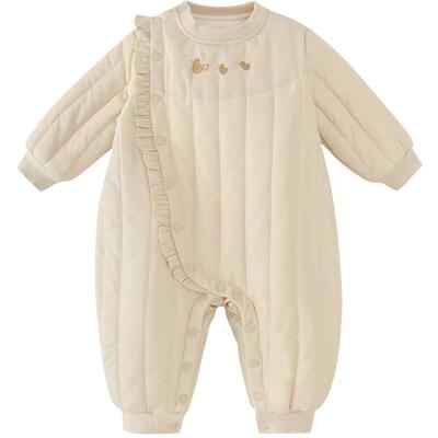 巴厘小猪宝宝连体衣秋冬棉服哈衣