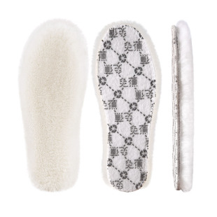 儿童鞋垫冬季小孩羊毛皮毛一体加绒加厚保暖男童女童宝宝东北羊绒