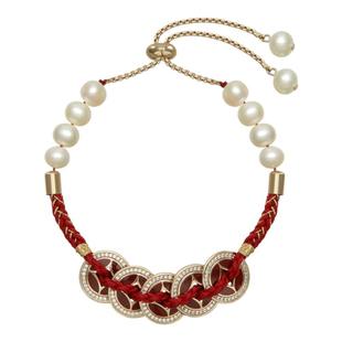 Riotlily艾特里里新年红运手链五帝钱币红绳珍珠2026新年女款