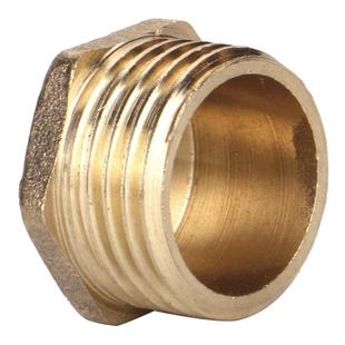 全铜4分6分外丝堵头内丝堵帽水管闷头四分管管堵六分丝堵厚铜堵头