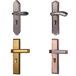 奇粤 室内门锁家用锁具实木金色卧室门锁房间静音欧式磁吸通用型