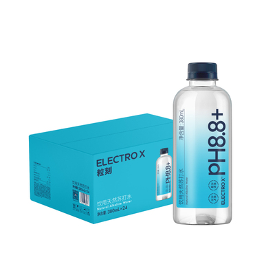 ELECTROX粒刻饮用天然苏打水运动补水380mL整箱