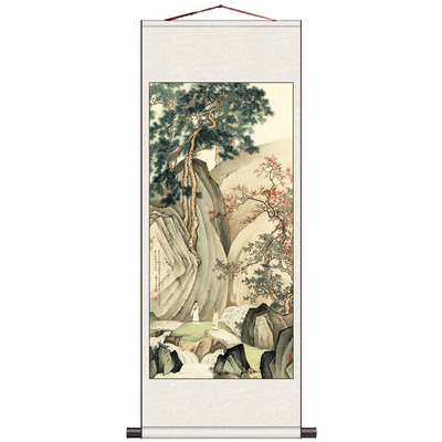 陈少梅仿古画复制玄关书房茶楼