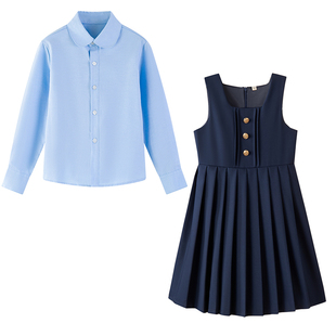 儿童演出服秋冬长袖学院风男童班服合唱服朗诵开学校服女童连衣裙