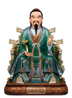 康盛树脂供奉摆件中式三茅真君像
