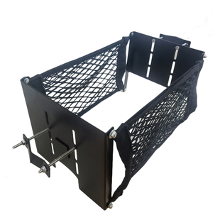 电动车带狗狗外出神器宠物车筐前置网兜护栏电瓶车脚踏置物伸缩框