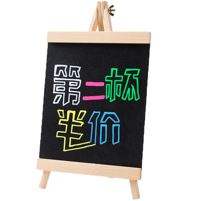 桌面小黑板迷你记事板吧台广告牌店铺创意展示板写字板立式留言板