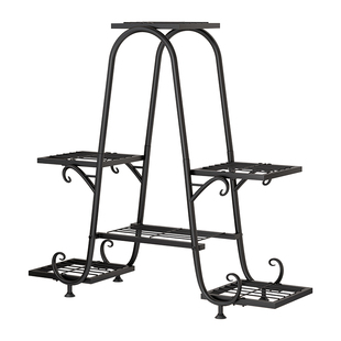 花架子室内家用多层阳台植物摆放装饰架铁艺客厅落地式绿萝花盆架