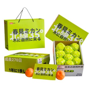 顺丰包邮】白富美春见耙耙柑7斤礼盒装日本静冈种源新鲜纯甜柑橘