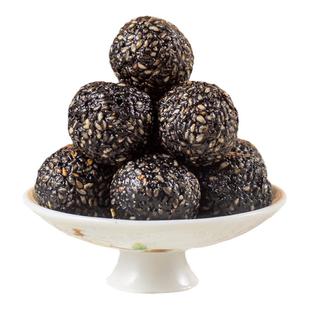 黑芝麻丸正品500克九蒸九晒黑芝麻丸子纯手工熟黑芝麻球男女即食