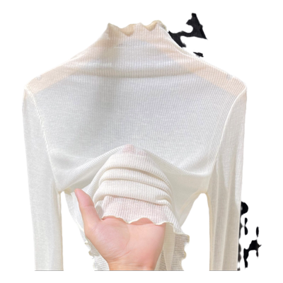 温娴长袖通勤网纱蕾丝