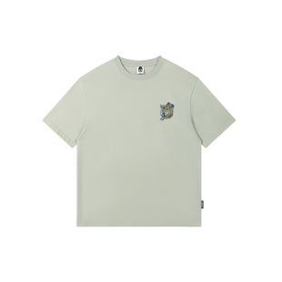 US联邦街牌立体logo短袖凉感T恤  宽松圆领百搭嘻哈街舞潮牌上衣