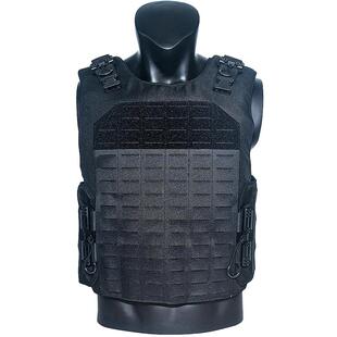 龙章御战术背心马甲快拆黑色Molle多功能防刺服户外执勤耐磨防D衣