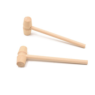 实木小锤幼儿园玩具迷你木槌按摩砸蟹砸金蛋敲星球蛋糕小木锤子