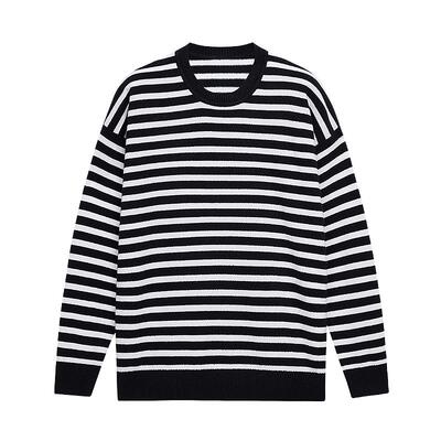 blueerdos男女同款羊绒条纹套衫