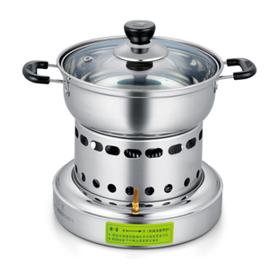 金星牌单人火锅液体酒精环保矿物油炉商用外卖一人一锅迷你小火锅