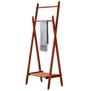 红木衣帽架实木中式缅甸花梨客厅挂包架子落地大果紫檀卧室挂衣架