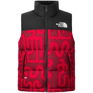 北面ICON儿童羽绒马甲男女童96 Nuptse鹅绒保暖TheNorthFace|8A4B
