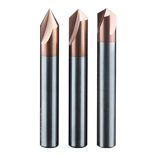 巨锋JFSK钨钢倒角刀三刃45°90度60度120度倒角铣刀合金加长内孔