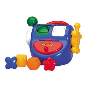 配配乐～英国tolo形状配对玩具几何分类把手滚轮转盘宝宝手眼协调