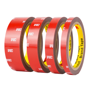 3M强力双面胶加厚汽车专用etc尾翼雨眉固定贴耐高温无痕泡棉胶带