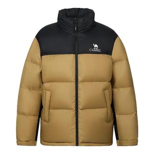 王俊凯同款骆驼火山羽绒服男冬季加厚保暖短款面包防寒男装外套