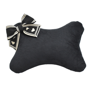 蝴蝶结汽车内头枕个性透气头颈枕座椅脖枕护颈车枕司机车载靠垫女