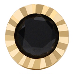 一撇一捺YPYN黑玛瑙耳钉女单只耳骨钉9K金耳环轻奢时尚小众设计