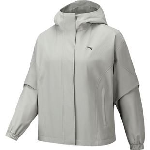 安踏防泼水外套女款2026春季新款时尚通勤轻运动夹克官方正品上衣