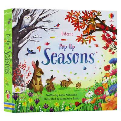 四季 英文原版绘本 Usborne Pop Up Seasons 尤斯伯恩 儿童趣味3D视觉立体书 早教英语启蒙翻翻洞洞书 英文版进口原版书籍