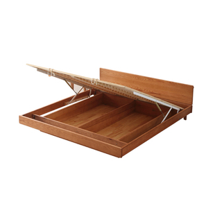 新款高箱气压1米5超薄一米二2纯实木悬浮极薄床头135浮岛8储物床