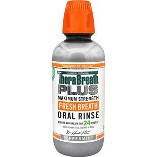TheraBreath凯斯博士Plus漱口水升级瓶装清新持久留香口臭
