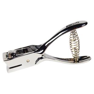 可得优椭圆形打孔器扁孔方孔打孔钳子长方孔打洞机PVC证件卡片包装塑料胸牌挂绳手握式手动穿孔机器9772包邮