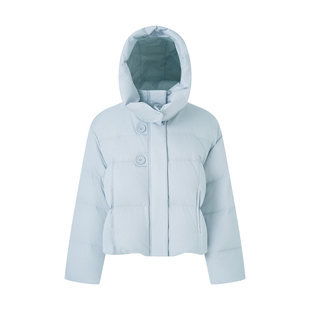 迪奥25新款90白鸭绒羽绒服女高端品牌气质连帽棉服外套加厚面包服