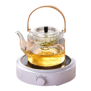 捷安玺煮茶壶可明火高硼硅玻璃茶壶茶水分离泡茶专用电陶炉烧水壶