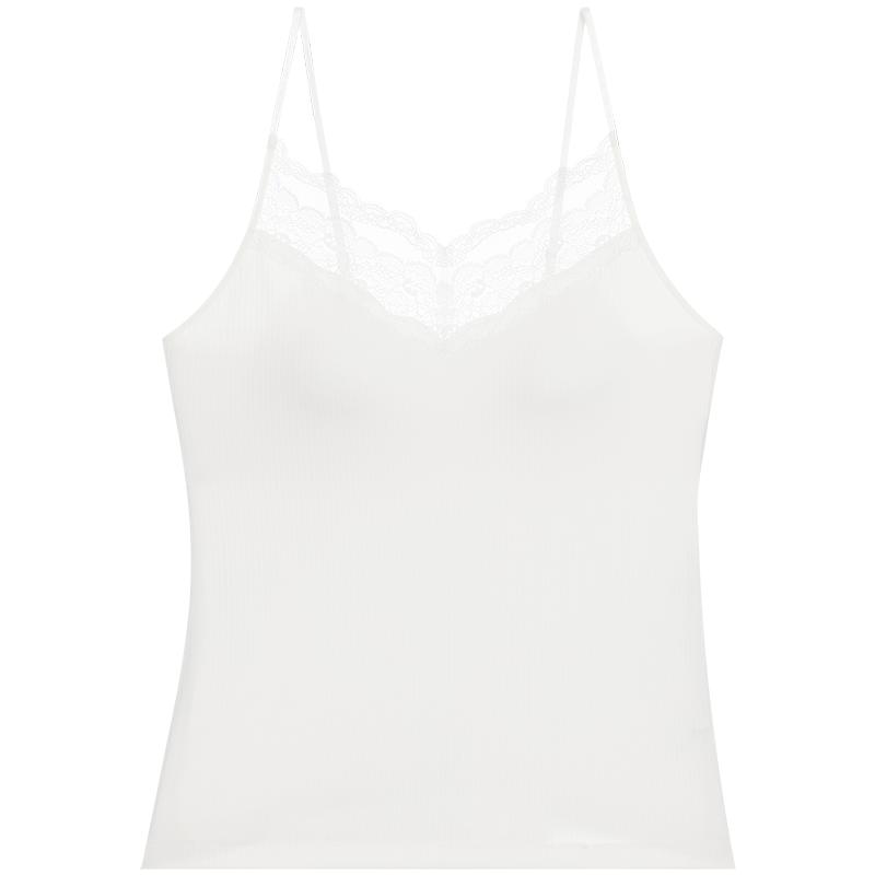 愛(ài)慕夏簡(jiǎn)韻打底女含桑蠶絲抗菌抗靜電帶胸墊細(xì)肩帶莫代爾背心