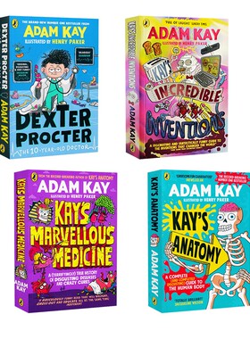 Adam Kay凯的神奇医学搞笑科普英文原版凯的解剖学/凯的神奇医学/凯的神奇发现/儿科医生德克斯特儿童科普读物医学知识童书图文本