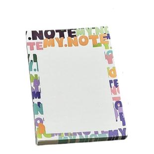 小红书同款空白便签本厚纸可撕无粘性高效率书写ins高颜值学习纸美式复古加厚草稿本备忘记事本英文涂鸦学生