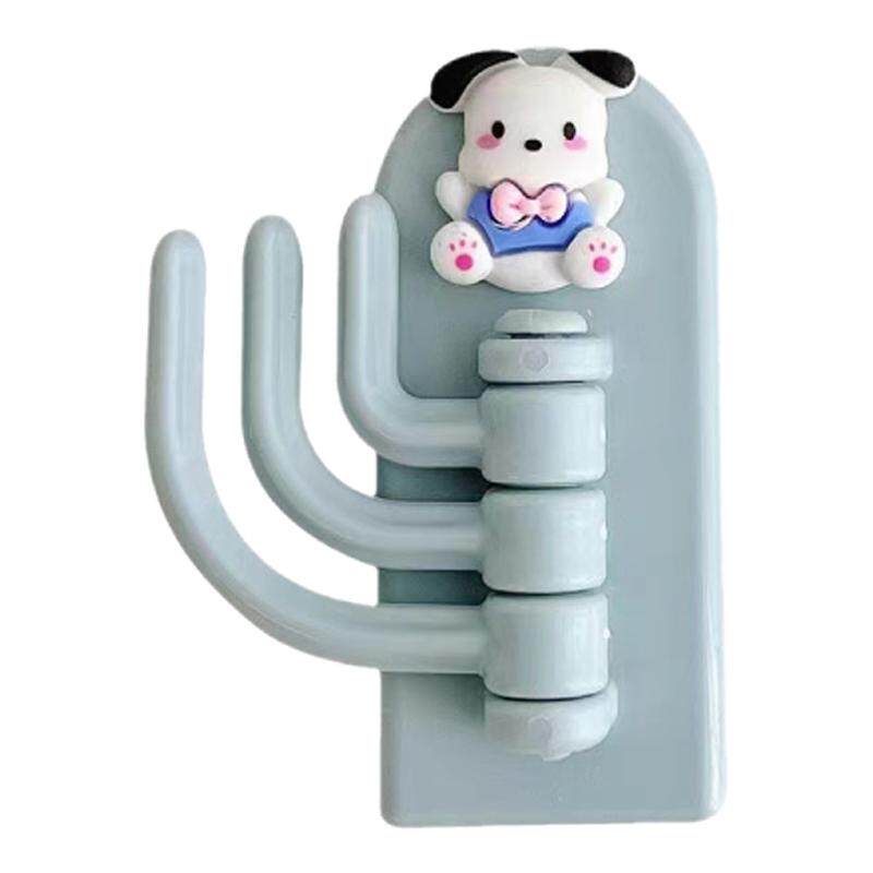 免打孔挂钩可爱无痕三钩墙壁强力粘贴门后承重粘钩旋转钥匙挂架