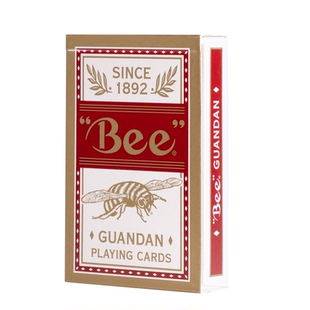 Bee小蜜蜂扑克牌掼蛋专用扑克牌进口批发整箱高档竞技比赛扑克